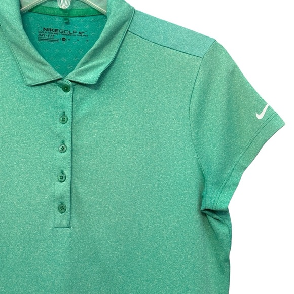 Nike Golf Dri-FIT Teal Polo Shirt Women’s Medium, 5-Button, Vent Back - Picture 2 of 7